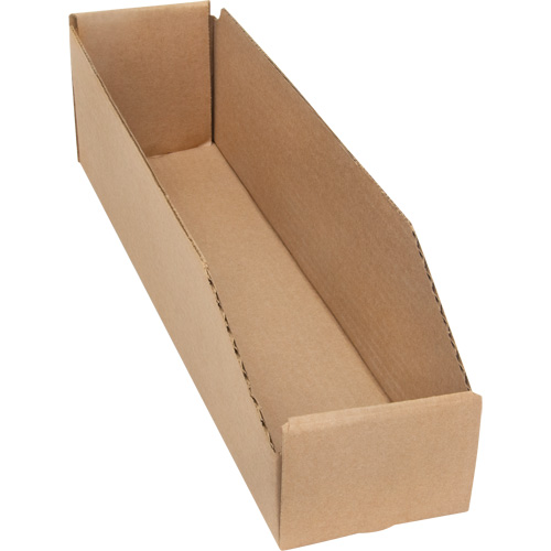 Boîtes profondes en carton ondul&eacute;, 3-3/4" la x 17-1/4" p x 4-1/2" h, Beige M & M Nord Ouest Inc