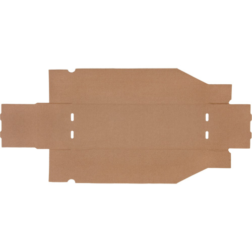 Boîtes profondes en carton ondul&eacute;, 5-3/4" la x 17-1/4" p x 4-1/2" h, Beige M & M Nord Ouest Inc