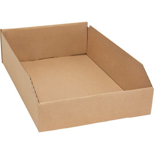 Boîtes profondes en carton ondul&eacute;, 11-3/4" la x 17-1/4" p x 4-1/2" h, Beige M & M Nord Ouest Inc