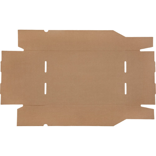 Boîtes profondes en carton ondul&eacute;, 11-3/4" la x 17-1/4" p x 4-1/2" h, Beige M & M Nord Ouest Inc