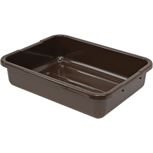 Bac d'entreposage tout usage &agrave; fond rainur&eacute;, 5" ha x 15" p x 21" lo, Plastique, Brun M & M Nord Ouest Inc