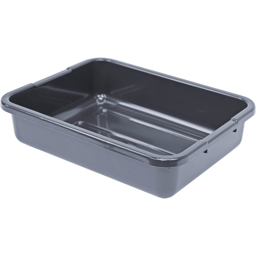 Bac d'entreposage tout usage &agrave; fond rainur&eacute;, 5" ha x 15" p x 21" lo, Plastique, Gris M & M Nord Ouest Inc