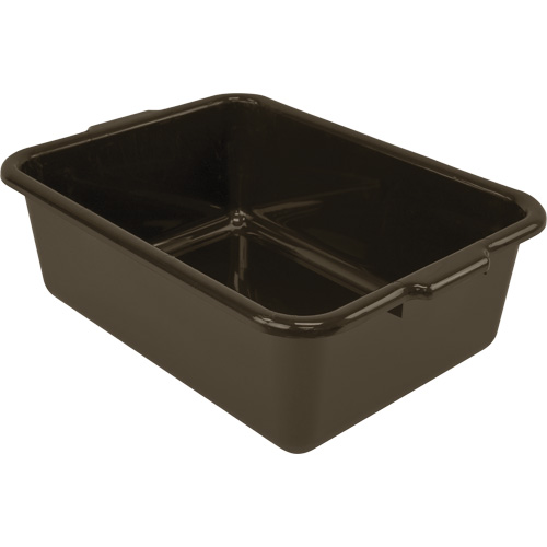 Bac d'entreposage tout usage &agrave; fond plat, 7" ha x 15" p x 21" lo, Plastique, Brun M & M Nord Ouest Inc