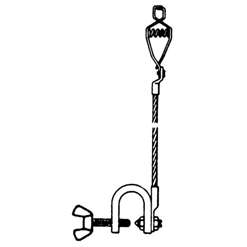 Light-Duty Bonding & Grounding Wire Assemblies - Alligator Clip & Small C-Clamps M & M Nord Ouest Inc