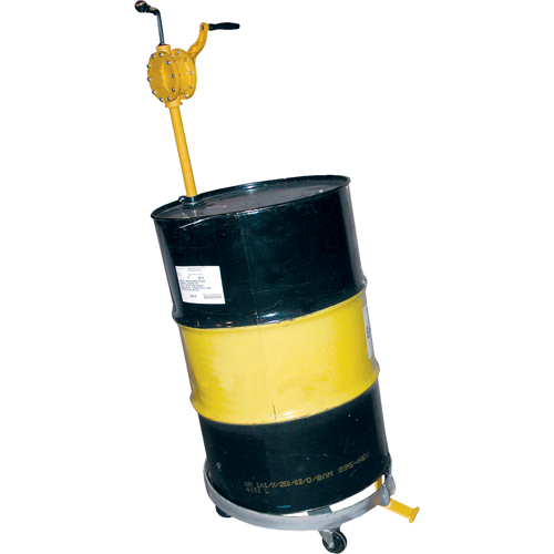 Chariots &agrave; inclinaison pour baril, Acier, Capacit&eacute;e 1200 lb, Diam&egrave;tre 23-1/2", Roue en Fonte M & M Nord Ouest Inc