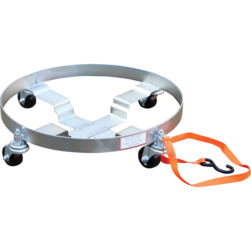 Multi-Tier Drum Dollies, Steel, 900 lbs. Capacity, 23-1/2" Diameter, Rubber Casters M & M Nord Ouest Inc