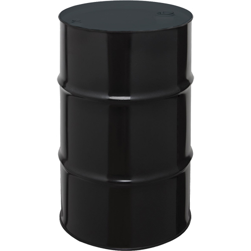 Barils en acier, 55 gal. US (45 gal. imp.), Non doubl&eacute;, Noir, Dessus ferm&eacute;, 1A1/X1.8/300, Calibre 20 M & M Nord Ouest Inc