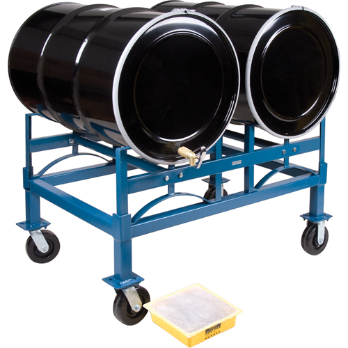 Porte-barils empilables, 2 barils, Capacit&eacute; de 1600 lb, 45-1/2" la x 30" p x 12-1/2" h M & M Nord Ouest Inc
