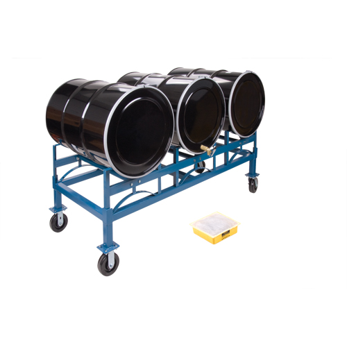 Porte-barils empilables, 3 barils, Capacit&eacute; de 2400 lb, 71-1/2" la x 30" p x 12-1/2" h M & M Nord Ouest Inc