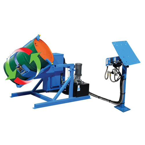 Basculeur de baril Tilt to Load, 55 gal. US (45 gal. imp.) Capacit&eacute;, Vitesse variable, 2 CV M & M Nord Ouest Inc