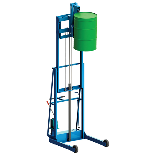 Vertical-Lift MORSPEED Drum Stacker, For 30 - 85 US Gal. (25 - 70 Imperial Gal.) M & M Nord Ouest Inc