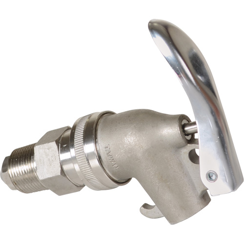 Manual Drum Faucet, Stainless Steel, 3/4" NPT M & M Nord Ouest Inc