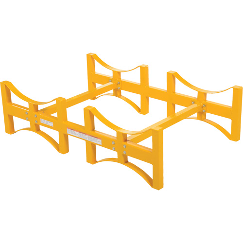 Porte-barils empilable en acier, 2 barils, Capacit&eacute; de 1600 lb, 45-1/2" la x 29-7/8" p x 12-3/4" h M & M Nord Ouest Inc
