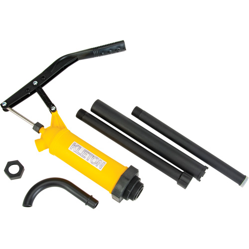 Pompe &agrave; baril de type levier, Polypropyl&egrave;ne, 14 oz/course, Pour barils de 5-55 gal. M & M Nord Ouest Inc