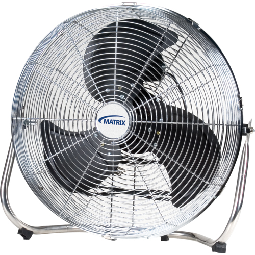 Ventilateur sur pied haute vitesse, Commercial, 3 vitesses, Diam&egrave;tre de 18" M & M Nord Ouest Inc