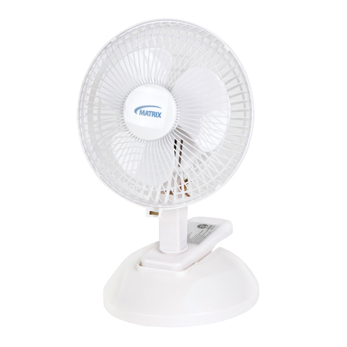 Ventilateur &agrave; pince & de bureau, Diam&egrave;tre 6", 2 vitesses M & M Nord Ouest Inc