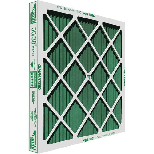 Filtre &agrave; panneau de grande capacit&eacute; 30/30, Sac, MERV 8, 16" la x 1" p x 16" h M & M Nord Ouest Inc