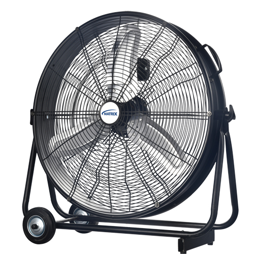 Light Industrial Direct-Drive Slim Drum Fan, Industrial, 3 Speed, 24" Diameter M & M Nord Ouest Inc