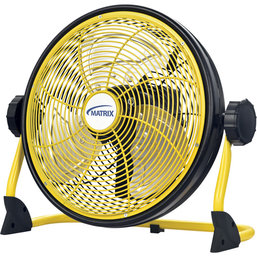 Ventilateur d'int&eacute;rieur/ext&eacute;rieur rechargeable avec port USB, Commercial, Variable vitesses, Diam&egrave;tre de 12" M & M Nord Ouest Inc