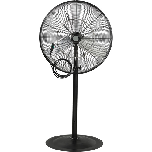 Ventilateur oscillant sur socle avec vaporisation &agrave; moteur &eacute;tanche &agrave; l'eau, Robuste, 3 Vitesses, Diam&egrave;tre de 30" M & M Nord Ouest Inc