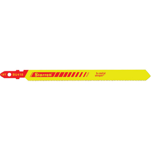 Lames pour scie sauteuse Unified Shank, Bim&eacute;tal, 4" lo, 18 dents par pouce M & M Nord Ouest Inc