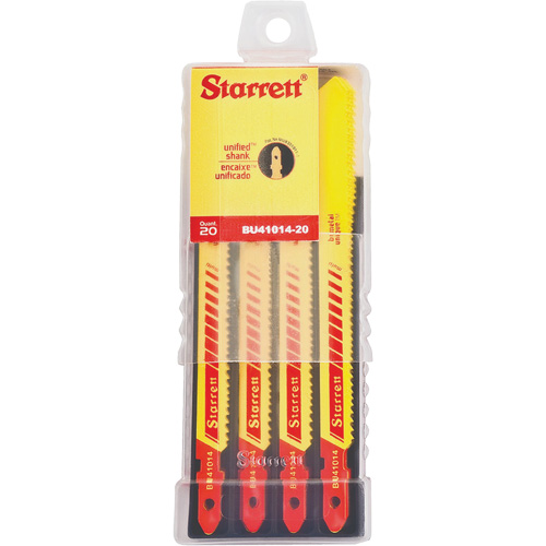 Unified Shank&reg; Jig Saw Blades, Bi-Metal, 4" L, 10-14 TPI M & M Nord Ouest Inc