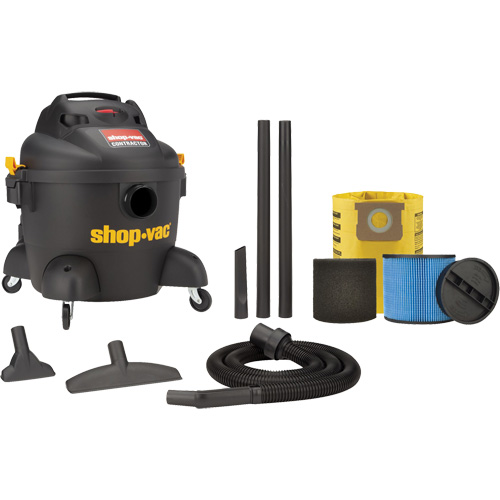 Aspirateur d'atelier s&eacute;rie entrepreneur, Secs-humides, 3,5 CV, 6 gal. US (22,7 litres) M & M Nord Ouest Inc