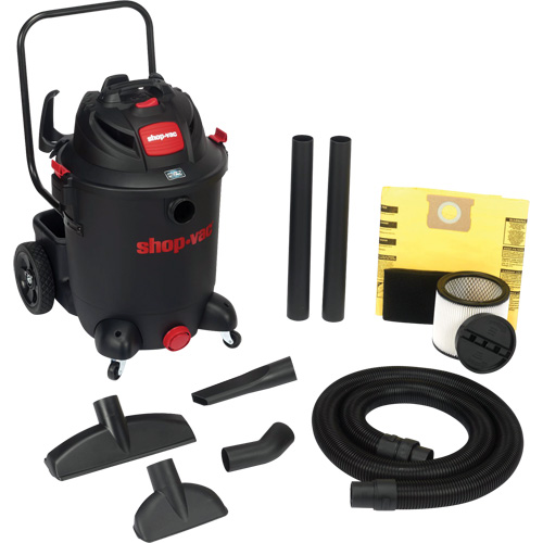 Aspirateur utilitaire pour atelier SVX2 avec chariot, Secs-humides, 6,5 CV, 14 gal. US (53 litres) M & M Nord Ouest Inc