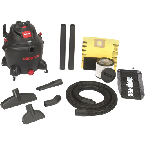 Aspirateur utilitaire pour atelier SVX2, Secs-humides, 6,5 CV, 16 gal. US (60,6 litres) M & M Nord Ouest Inc