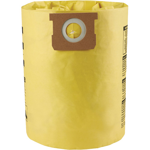 Sacs filtrants pour d&eacute;bris secs jetables &agrave; haute efficacit&eacute; de type I, 10 - 14 gal. US M & M Nord Ouest Inc