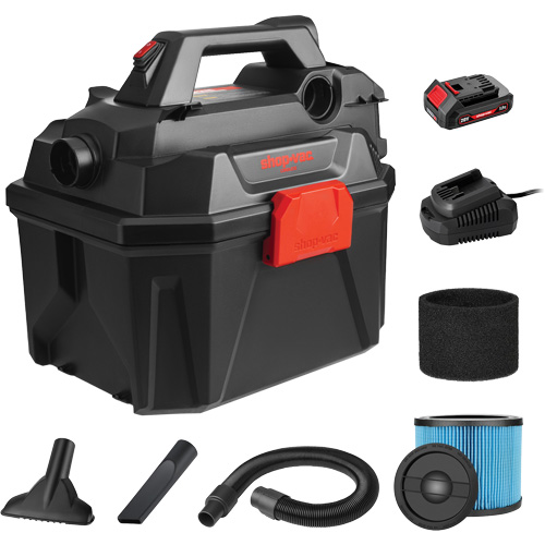 Aspirateur humide/sec sans fil, 20 V, Capacit&eacute; 2 gal. M & M Nord Ouest Inc