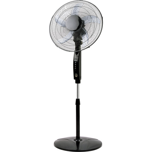 Ventilateur oscillant sur pied avec t&eacute;l&eacute;commande, Commercial, 3 Vitesses, Diam&egrave;tre de 16" M & M Nord Ouest Inc