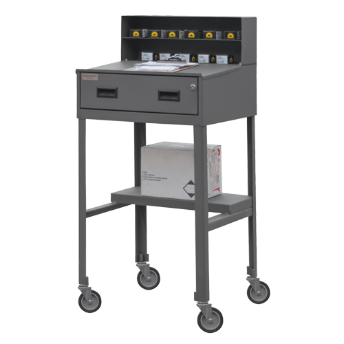 Shop Desk, 23" W x 20" D x 47-3/4" H, Grey M & M Nord Ouest Inc