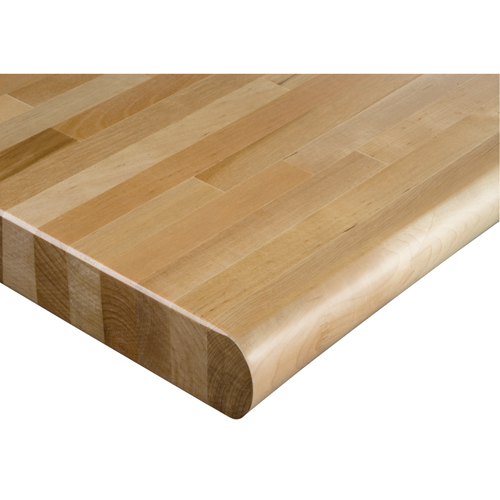 Laminated Hardwood Workbench Top, 48" W x 24" D, Bullnose Edge, 1-3/4" Thick M & M Nord Ouest Inc