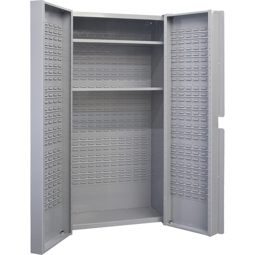 Deep Door Combination Cabinet, 38" W x 24" D x 72" H, Grey M & M Nord Ouest Inc