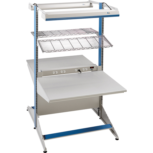 Postes de travail modulaires ergonomiques - Exemples de configurations - A-DC Ajouts de coin &agrave; deux c&ocirc;t&eacute;s, 60" la x 56" p x 84" h, Ajout de coin &agrave; deux c&ocirc;t&eacute;s M & M Nord Ouest Inc