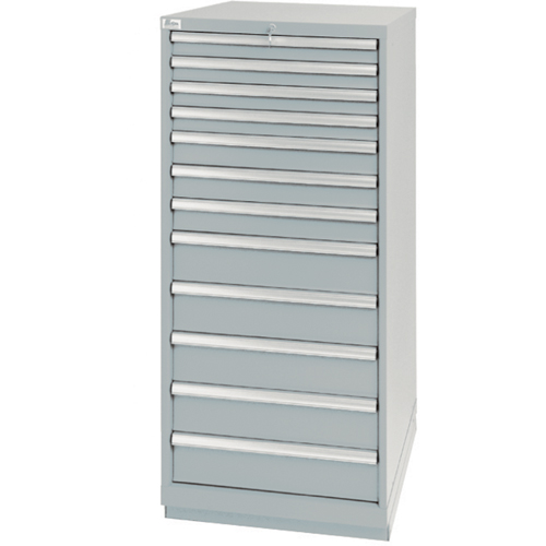 Armoires de rangement avec tiroirs, 12 tiroirs, 28-1/4" la x 28-1/2" p x 59-1/2" h, Gris M & M Nord Ouest Inc