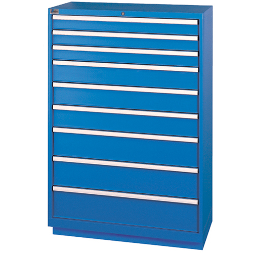 Armoires de rangement avec tiroirs, 9 tiroirs, 40-1/4" la x 22-1/2" p x 59-1/2" h, Bleu brillant M & M Nord Ouest Inc