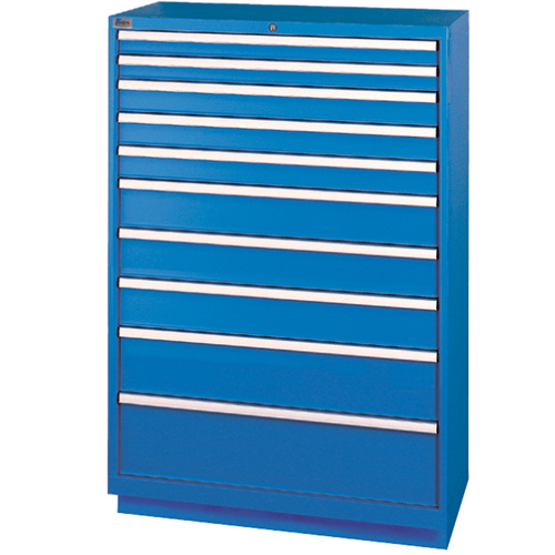 Armoires de rangement avec tiroirs, 10 tiroirs, 40-1/4" la x 22-1/2" p x 59-1/2" h, Bleu brillant M & M Nord Ouest Inc
