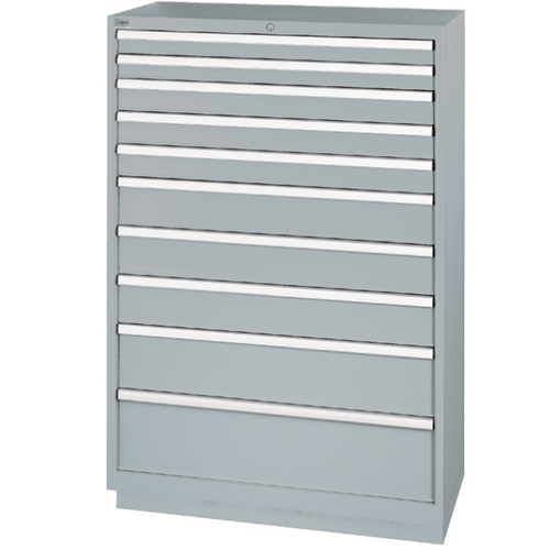 Armoires de rangement avec tiroirs, 10 tiroirs, 40-1/4" la x 22-1/2" p x 59-1/2" h, Gris M & M Nord Ouest Inc