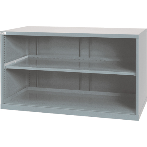 Shelf Cabinets, Steel, 33-1/2" H x 56-1/2" W x 28-1/2" D, Light Grey M & M Nord Ouest Inc