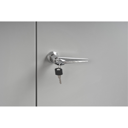 Pupitre d'atelier de style armoire, 34-1/2" la x 30" p x 53" h, Gris M & M Nord Ouest Inc