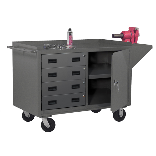 Mobile Workbench Cabinet, Steel Surface M & M Nord Ouest Inc