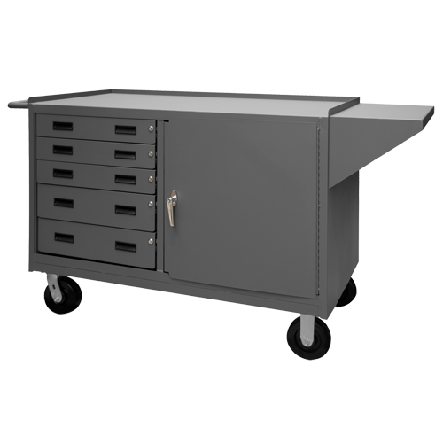 Mobile Workbench Cabinet, Steel Surface M & M Nord Ouest Inc