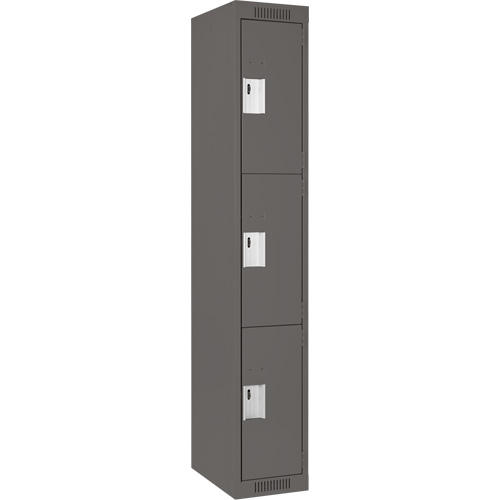Casiers Clean Line, 3 niveaux, 12" x 18" x 72", Acier, Charbon, Rivet (assembl&eacute;) M & M Nord Ouest Inc