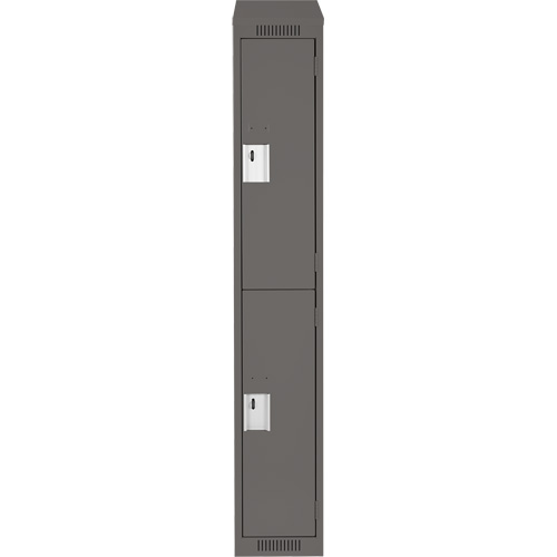 Casiers Clean Line, 2 niveaux, 12" x 18" x 78", Acier, Charbon, Rivet (assembl&eacute;) M & M Nord Ouest Inc