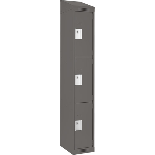 Casiers Clean Line, 3 niveaux, 12" x 18" x 78", Acier, Charbon, Rivet (assembl&eacute;) M & M Nord Ouest Inc