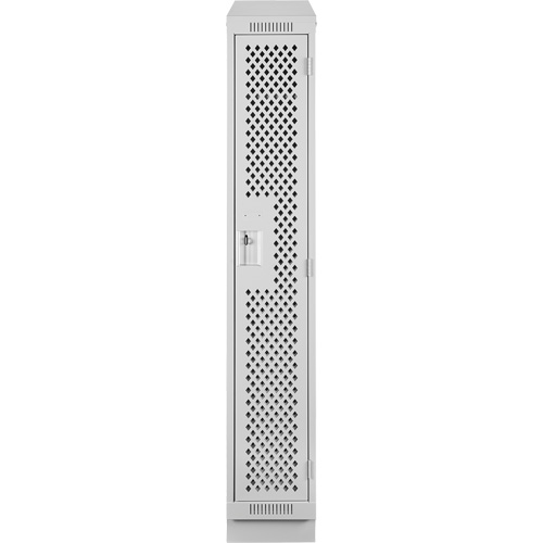 Clean Line Lockers, 12" x 18" x 82", Steel, Grey, Rivet (Assembled), Perforated M & M Nord Ouest Inc
