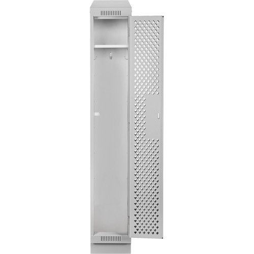 Clean Line Lockers, 12" x 18" x 82", Steel, Grey, Rivet (Assembled), Perforated M & M Nord Ouest Inc