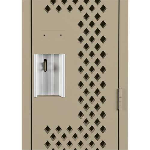 Clean Line Lockers, 12" x 15" x 72", Steel, Beige, Rivet (Assembled), Perforated M & M Nord Ouest Inc